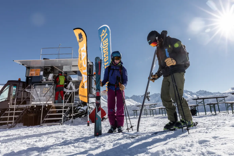 Skien in skigebied livigno